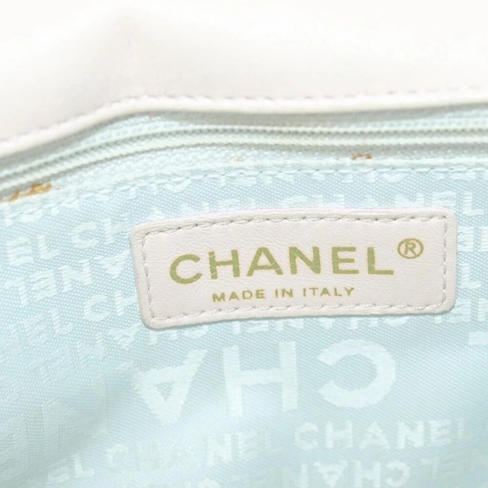 CHANEL Chain Shoulder Bag Satin Pink Gold - Picture 13 of 16